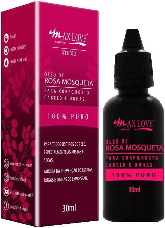 Óleo De Rosa Mosqueta 30ml - 100% Puro - Max Love