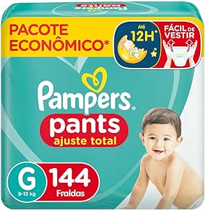 Pampers Ajuste Total Fralda G 144 unidades