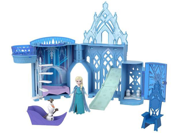 Playset Disney Frozen PalAcio de Gelo de Elsa - Mattel 14 Peças