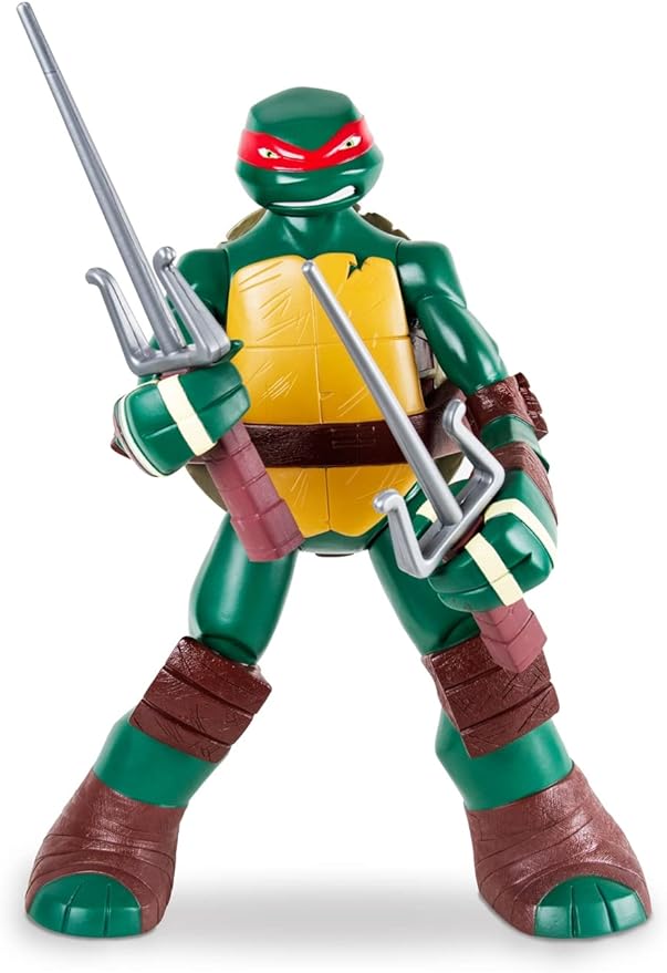 Raphael - Tartarugas Ninja, Mimo Brinquedos, Verde, Amarelo, Marrom, Vermelho