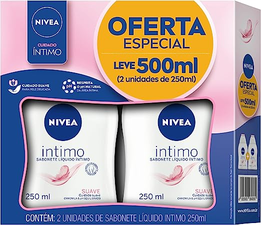 Sabonete Íntimo Nivea Duopack Suave 250Ml, Nivea