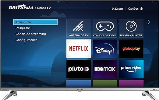 Smart TV Britânia BTV40G7PR2CSBLF 40” LED Dolby Audio