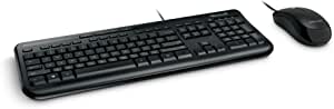 Teclado e Mouse Com Fio Desktop 600 Usb Preto Microsoft - APB00005