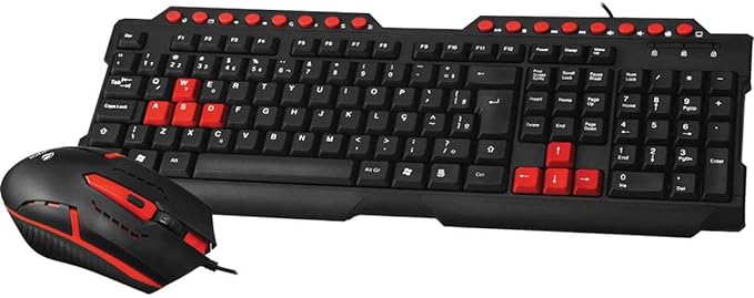 Teclado e Mouse kit Gamer Com Fio Gk-20 C3tech