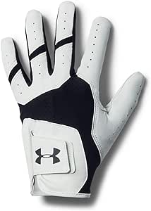 Under Armour Luvas de golfe masculinas UA Iso-Chill, preta (001)/preta, mão esquerda média/grande