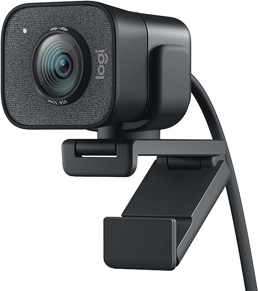 Webcam Full HD Logitech StreamCam Plus para Streaming e Criação de Conteúdo com Microfone Embutido, Conexão USB-C e Tripé Incluso - Compatível com Logitech Capture