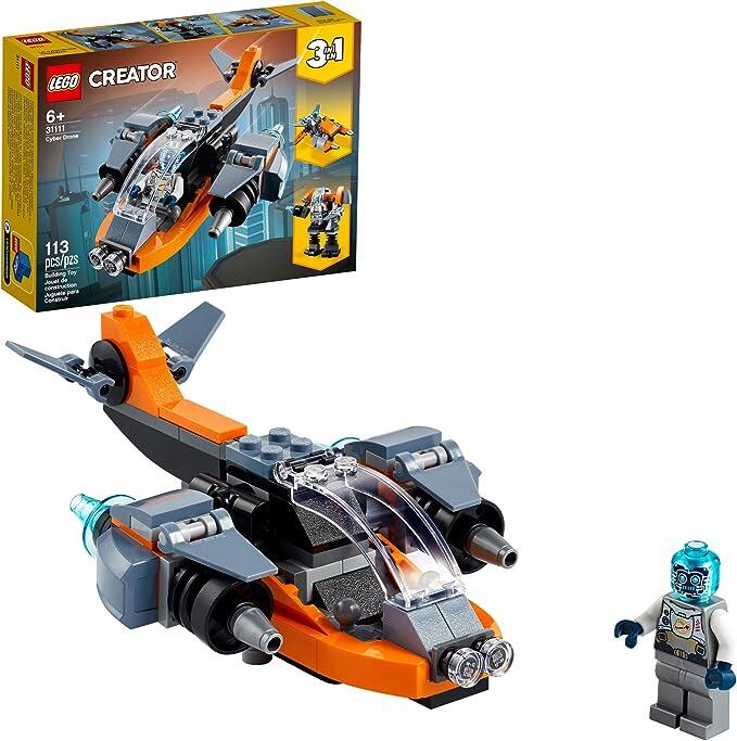 31111 LEGO® Creator 3em1 Ciberdrone; Kit de Construção (113 peças)