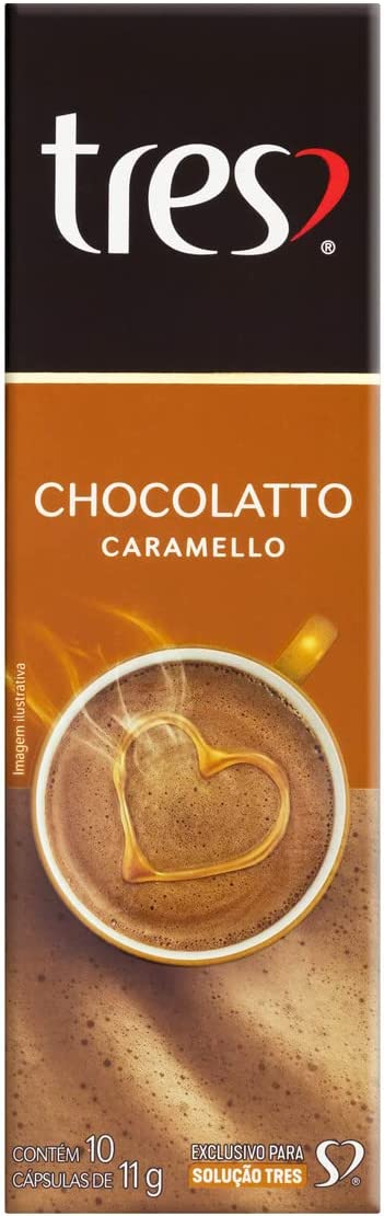 Cápsula Tres Chocolatto Caramelo, 3 Corações