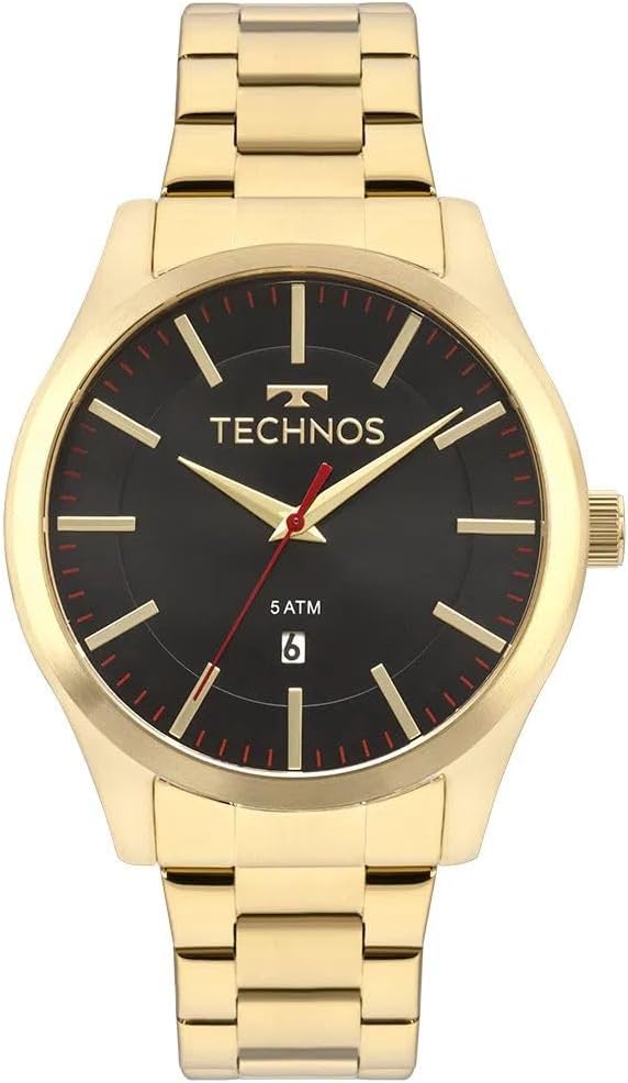 Relógio Technos Masculino Steel Dourado - 2115mmks/4p