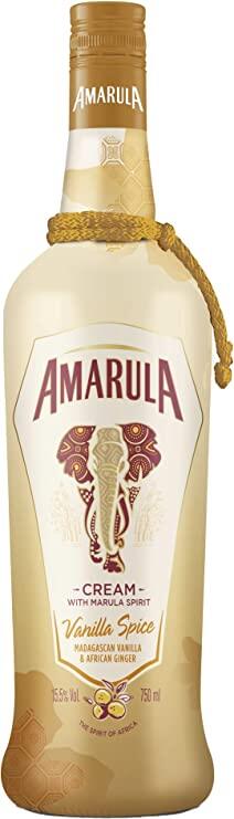 Licor Amarula Vanilla Spice, 15,5% de Teor Alcoólico, Garrafa 750ml