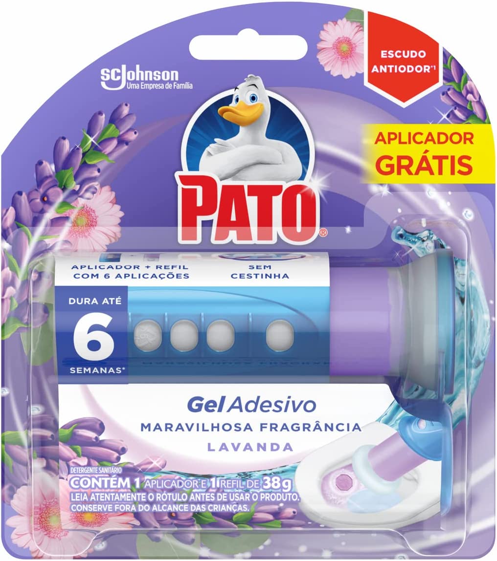 Desodorizador Sanitário Pato Gel Lavanda Aplicador GTS 6 DISCOS 12, Pato