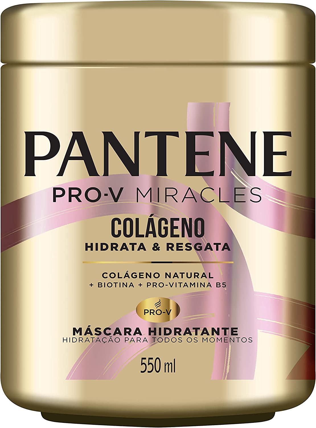 Máscara Hidratante Pantene Colágeno Hidrata e Resgata 550ml, Pantene