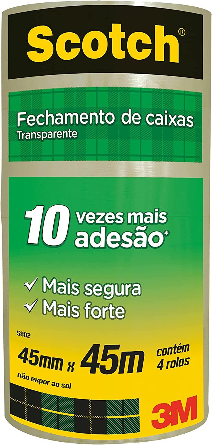 Fita Empacotamento Transparente 45Mm X 45M 4 Unidades, Scotch