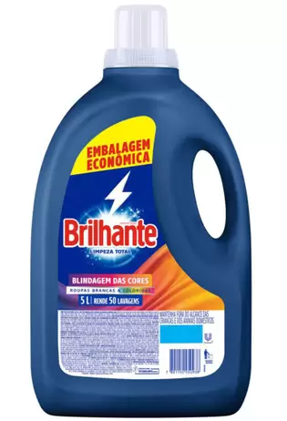 Sabão Líquido Brilhante Limpeza Total - 5L