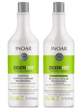 Kit Cicatrifios Plástica Capilar Shampoo E Condicionador 2x1l, Inoar