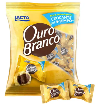 Pacote de Bombom Chocolate Ouro Branco 1kg