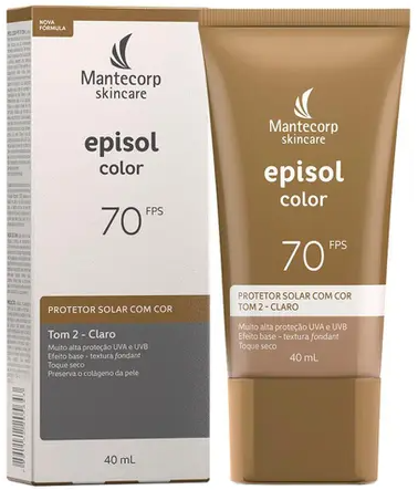 Episol Color Mantecorp Skincare - Protetor Solar Com Cor Fps70