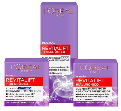 L'Oréal Paris Revitalift Hialurônico Kit - Diurno + Noturno + Creme para Olhos