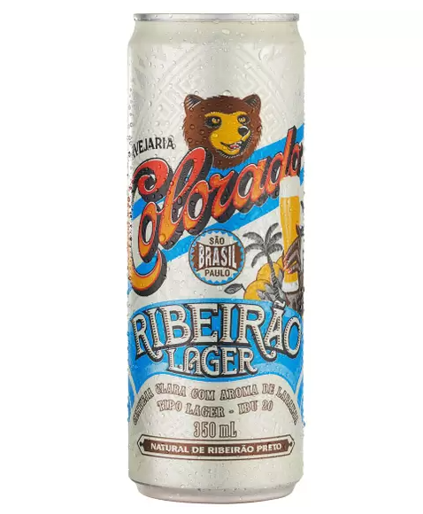 Cerveja Colorado Ribeirão Lager Lata 350ml