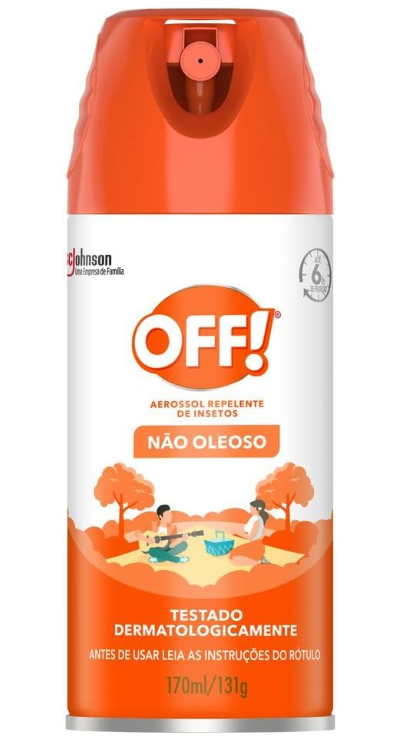 Repelente De Insetos Aerossol Family 165 Ml, Off