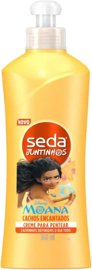 Creme de Pentear Infantil Seda Juntinhos Moana - Cachos Encantados 300ml