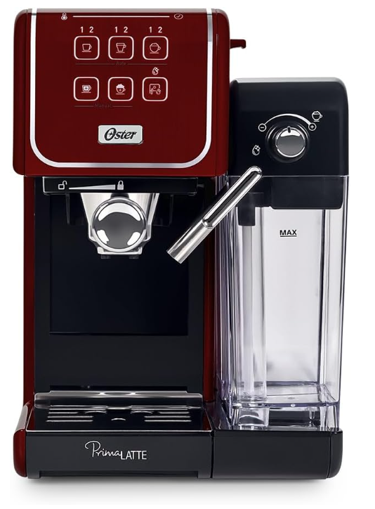 Cafeteira Espresso Oster Primalatte Touch Red, 110v, Bvstem6801r