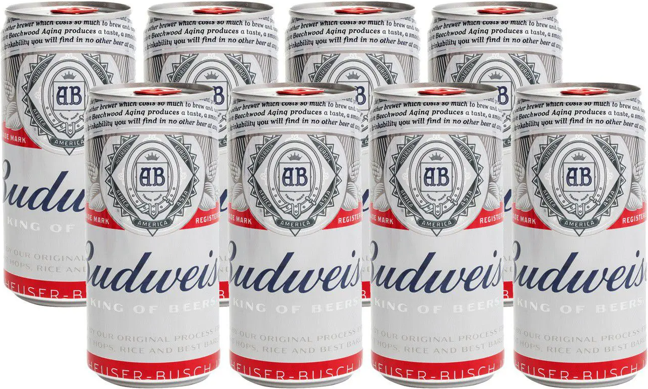 Cerveja Budweiser American Lager 8 Unidades - Lata 269ml