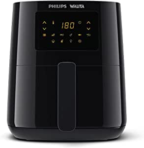 Philips Walita Preta Fritadeira Airfryer Digital Série 3000, 4.1l De Capacidade, Garantia Internacional De Dois Anos, 220v, 1400w (ri9252/90