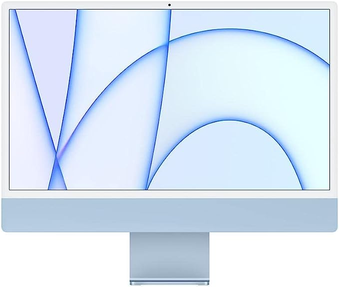 Apple iMac (de 24 polegadas, Processador M1 da Apple com CPU 8‑core e GPU 8‑core, 8 GB RAM, 256 GB) - Azul