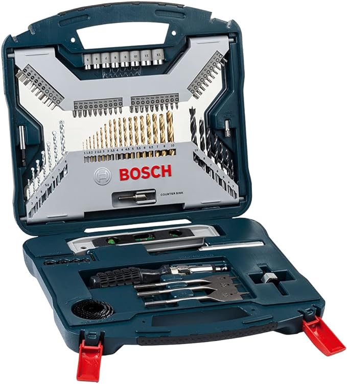 Bosch Kit De Pontas E Brocas Em Titânio X-Line Com 100 Peças