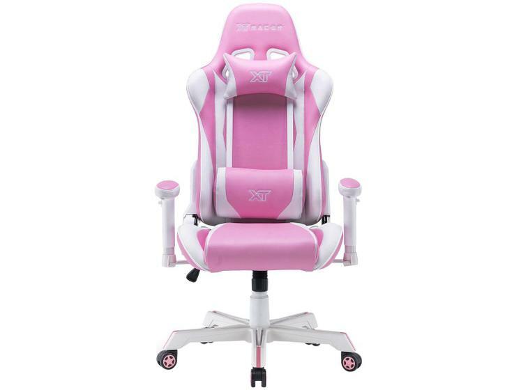 Cadeira Gamer XT Racer ReclinAvel Giratória - Rosa e Branco Wind Series