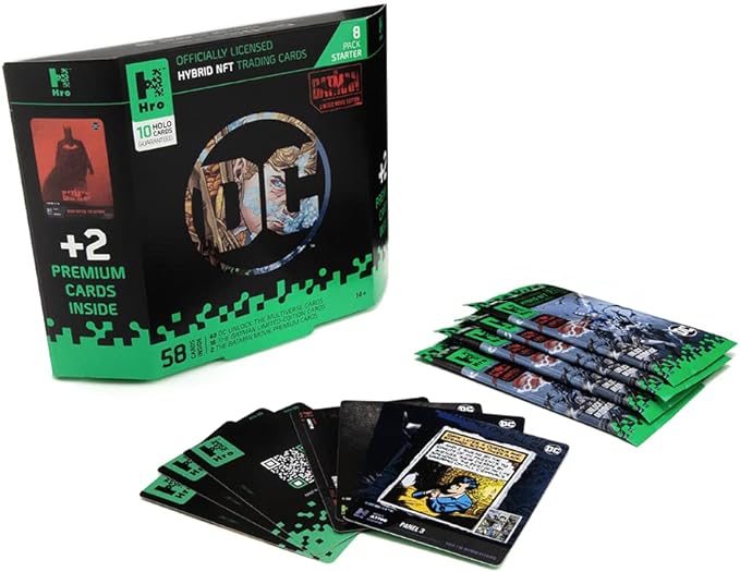 CARTAS COLECIONÁVEIS NFT HRO DC BATMAN - STARTER PACK (8-PACK)