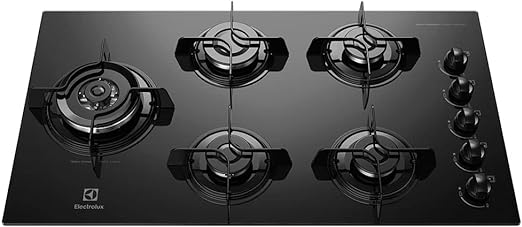 Cooktop a Gás 5 Bocas KE5TD com Queimador Tripla Chama Lateral Electrolux BIVOLT