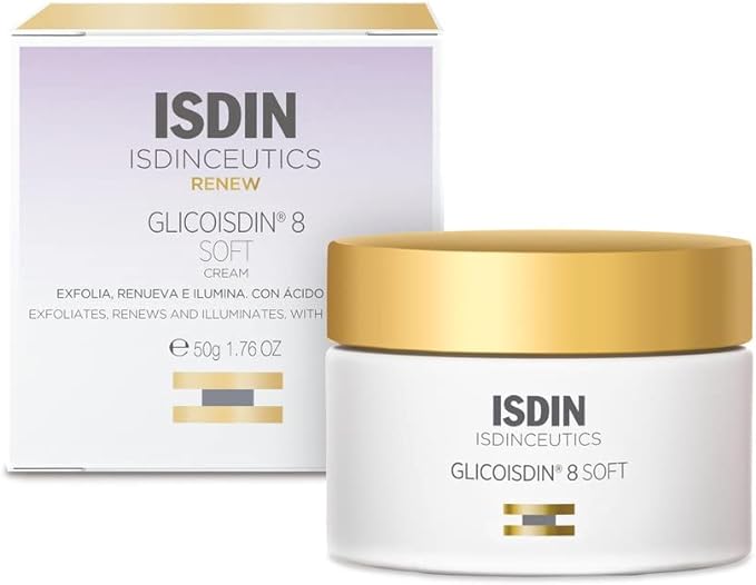 Creme Facial com Ácido Glicólico ISDINCEUTICS Glicoisdin 8 Soft -50g