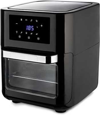 Hamilton Beach Fritadeira Air Fryer Oven 12l 8 Receitas Pré-sugeridas Desligamento Automático 1700w Aswe-002 Preta 220v