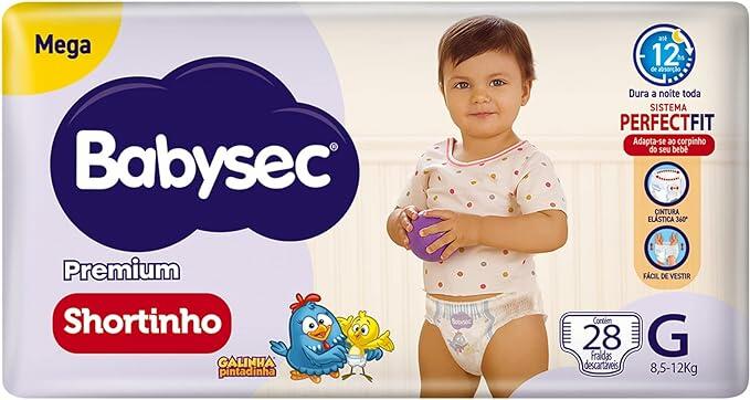 Fralda Babysec Galinha Pintadinha Pants Mega G 28 Unids