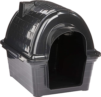 Furacão Pet Iglu Casinha de Plástico para Cães, Preto, 2