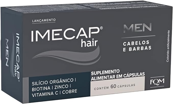 Imecap Hair Men 60 Cápsulas - Vitaminas para Cabelos e Barbas do Homem