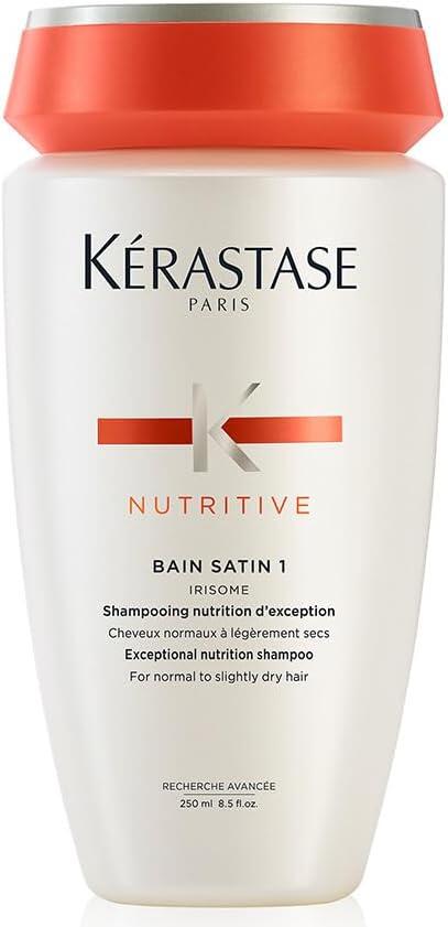 Kérastase Shampoo Nutritive Bain Satin 1, Cabelos ressecados, Nutrição, Complexo Irisome, 250 ml