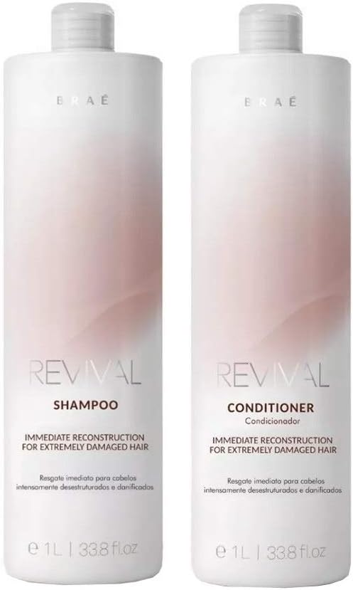 Kit Braé Revival Shampoo + Condicionador 1 L cada