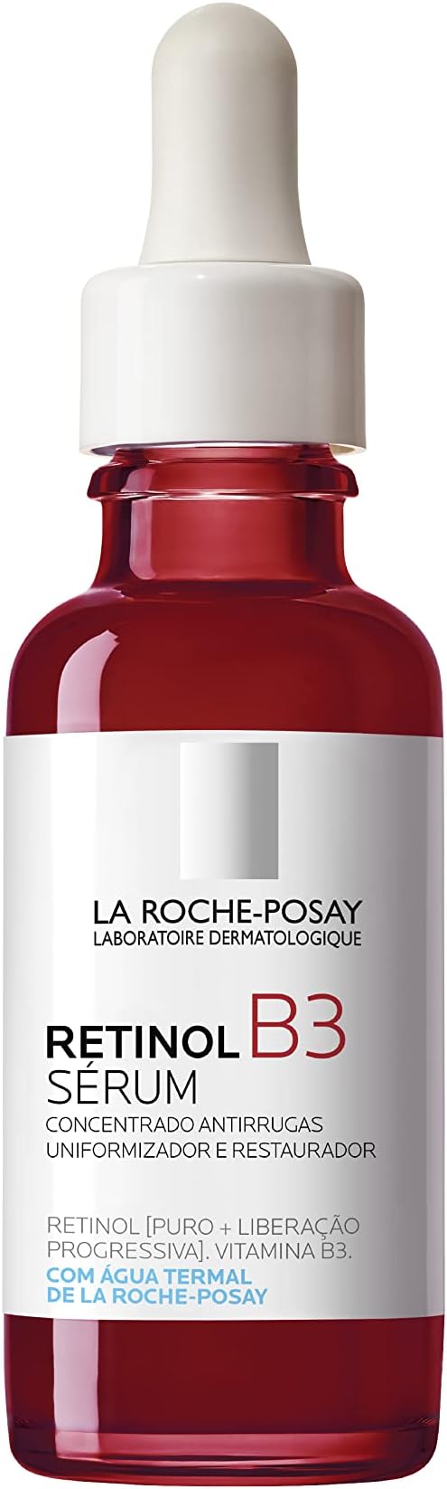 La Roche-Posay Retinol B3 Sérum Antirrugas, Retinol concentrado, Redução de rugas acentuadas, Vitamina B3