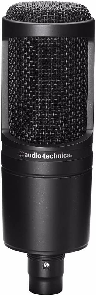 Microfone audio-technica AT2020 Pro Cardioide Condensador, Preto, Grande