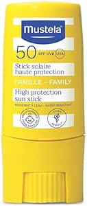 Mustela Br Mustela Protetor Solar Stick Fps 50 9ml - Filtro Solar Facial Bastão - Alta Proteção Contra Raios Uva E Uvb Para Bebês Crianças E Adultos - Fórmula Hipoalergênica Com Abacate Orgânico - Mustela