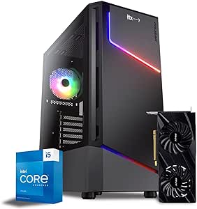 PC ITX Gamer FPS Headshot, Core I5 13400F, NVídia GeForce RTX 3060 12GB, 16GB Ram, SSD M.2 500GB