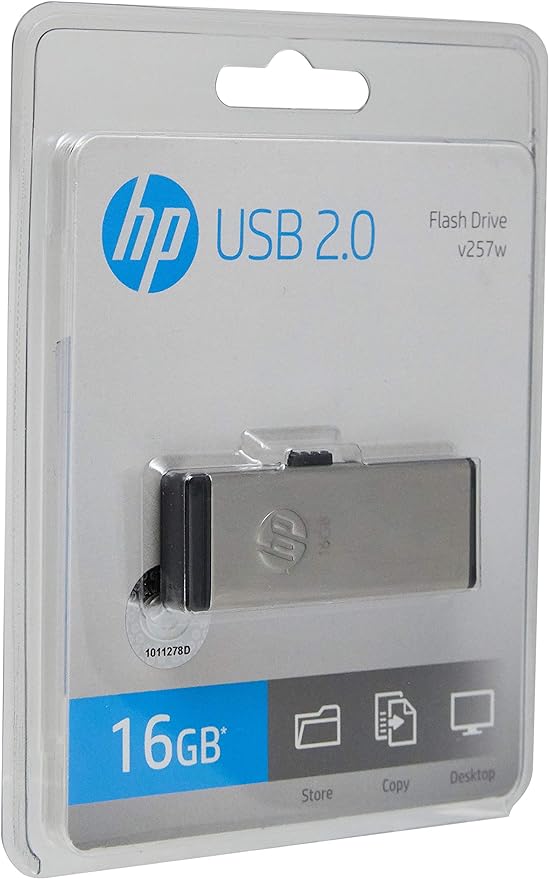Pen Drive 16GB USB2.0 V257W, HP, Pendrives