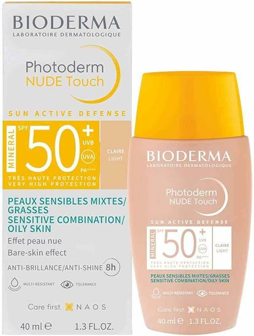 Photoderm Nude Touch Fps50+ Claro 40Ml, Bioderma, Claro, 40 Ml