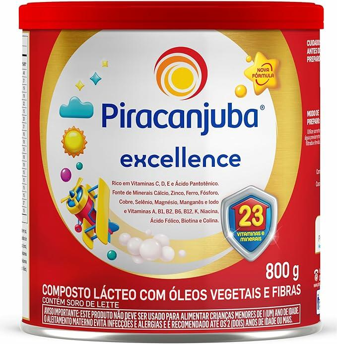 Piracanjuba Composto Lácteo Excellence Lata 800g, Médio