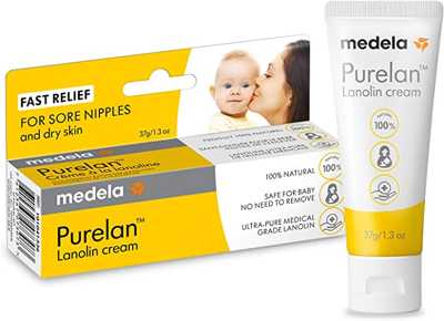 Pomada Lanolina para Hidratação dos Mamilos Medela Purelan 2.0-37g, Medela, Incolor, 37G