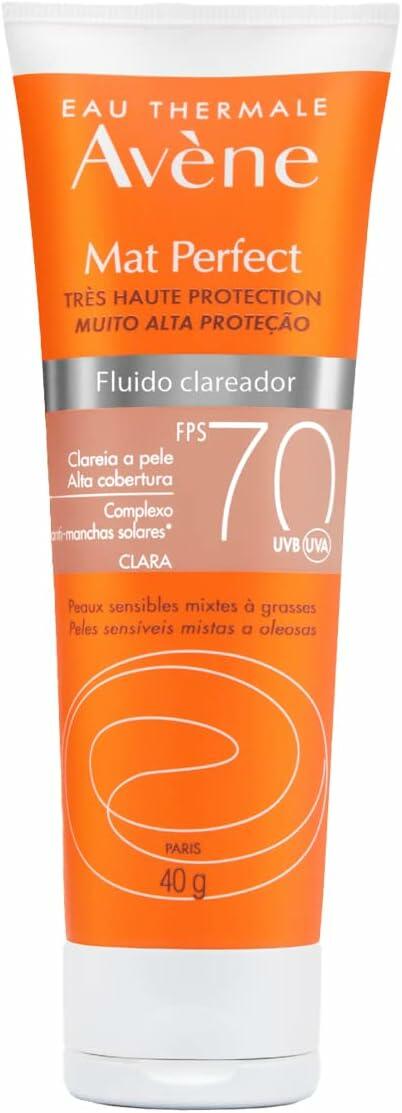 Protetor Solar Mat Perfect Fluido Clareador Clara FPS 70-40G