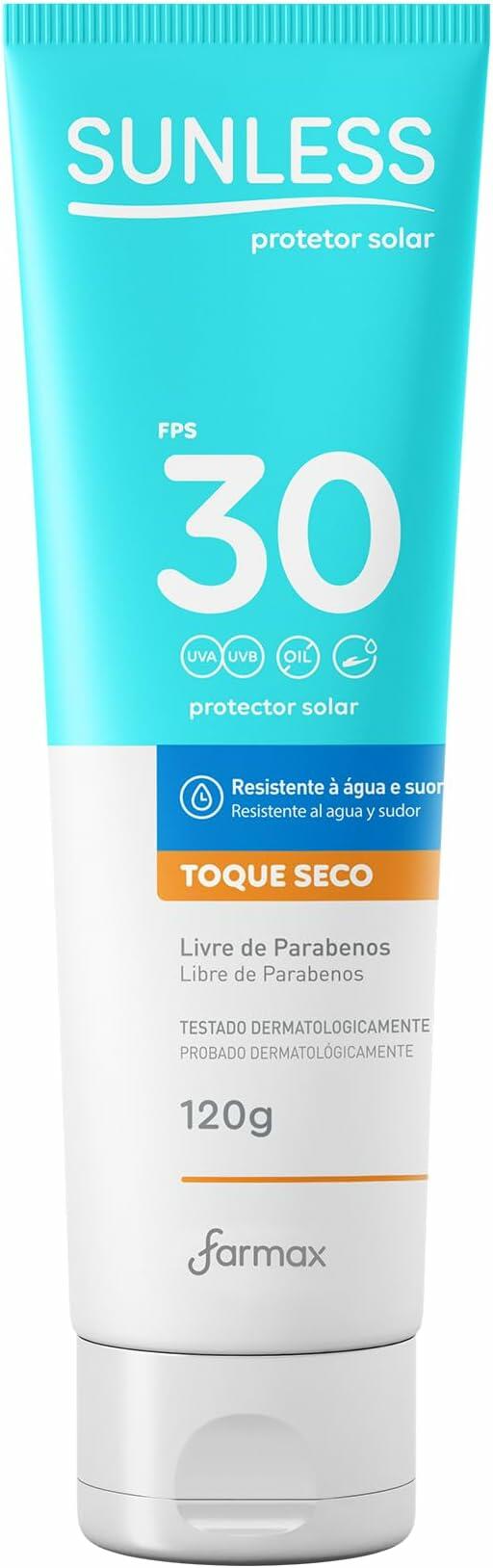 Protetor Solar Sunless FPS 30 Toque Seco 120g